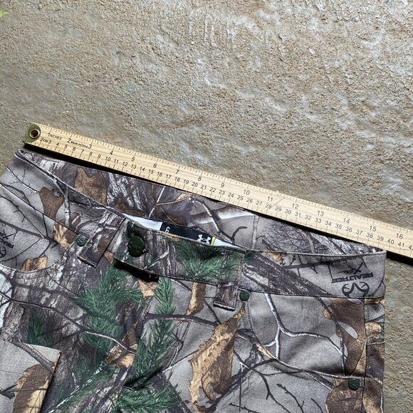 Under Armour Realtree Camo Hunting Pants Womens Size 6 (30x32) Ripstop Durable - Picture 3 of 7